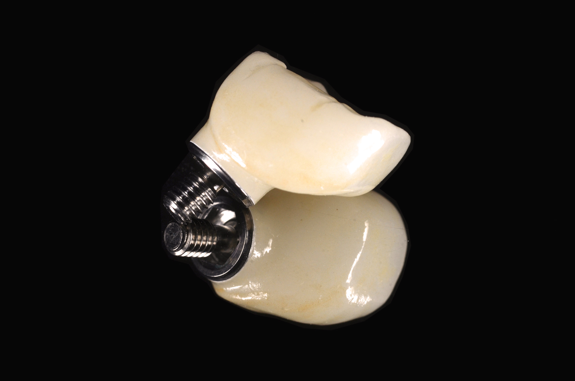 Zirconia Implant Crown on Ti-Base